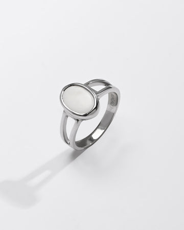 Natural Opal (Doodhiya) Ring – 925 Silver - #1150B F - Myra