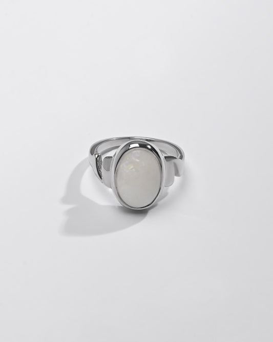 925 Silver Opal (Doodhiya) Ring - #1196B F - Myra