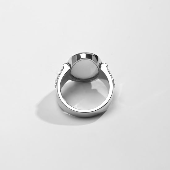 Natural Opal (Doodhiya) Ring – 925 Silver - #1236B - Myra