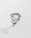 Classic Opal (Doodhiya) Ring – 925 Silver - #1192B F - Myra