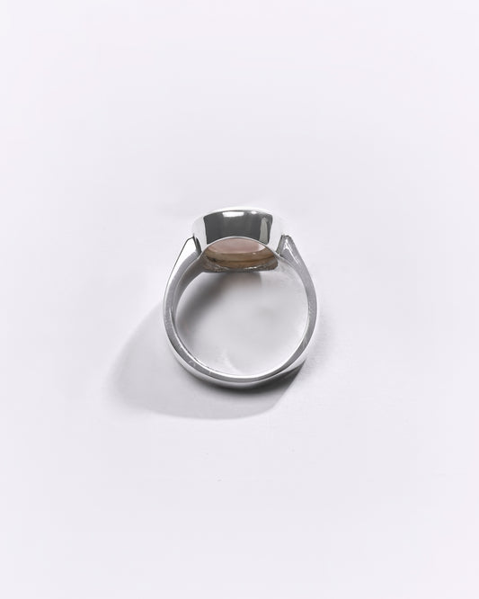 Premium Opal (Doodhiya) Ring in 925 Silver - #1224B - Myra