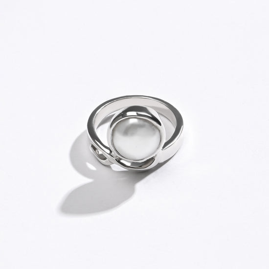Pearl (Moti) Ring – 925 Silver Minimalist - #1110 R - Myra