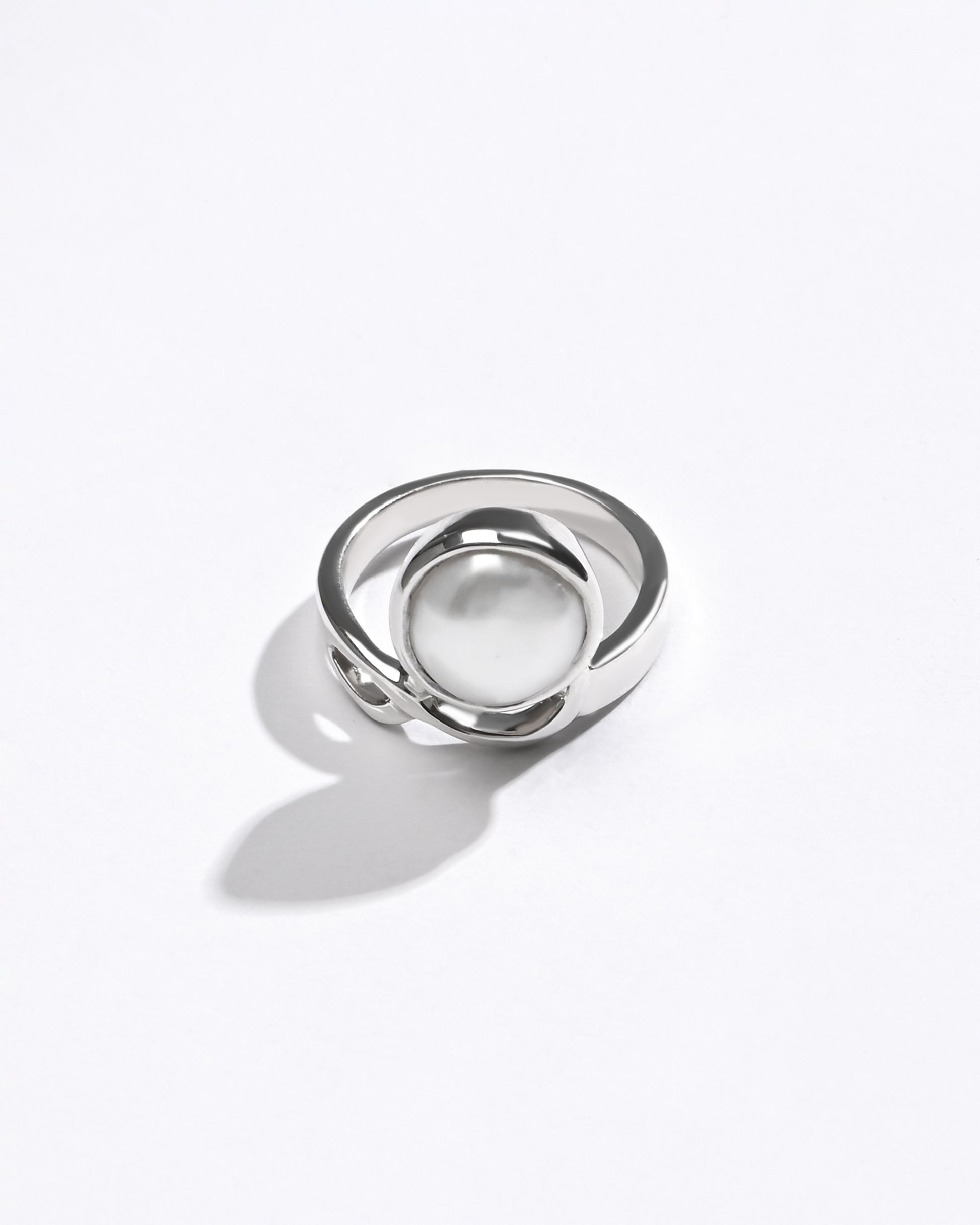 Pearl (Moti) Ring – 925 Silver Minimalist - #1110 R - Myra