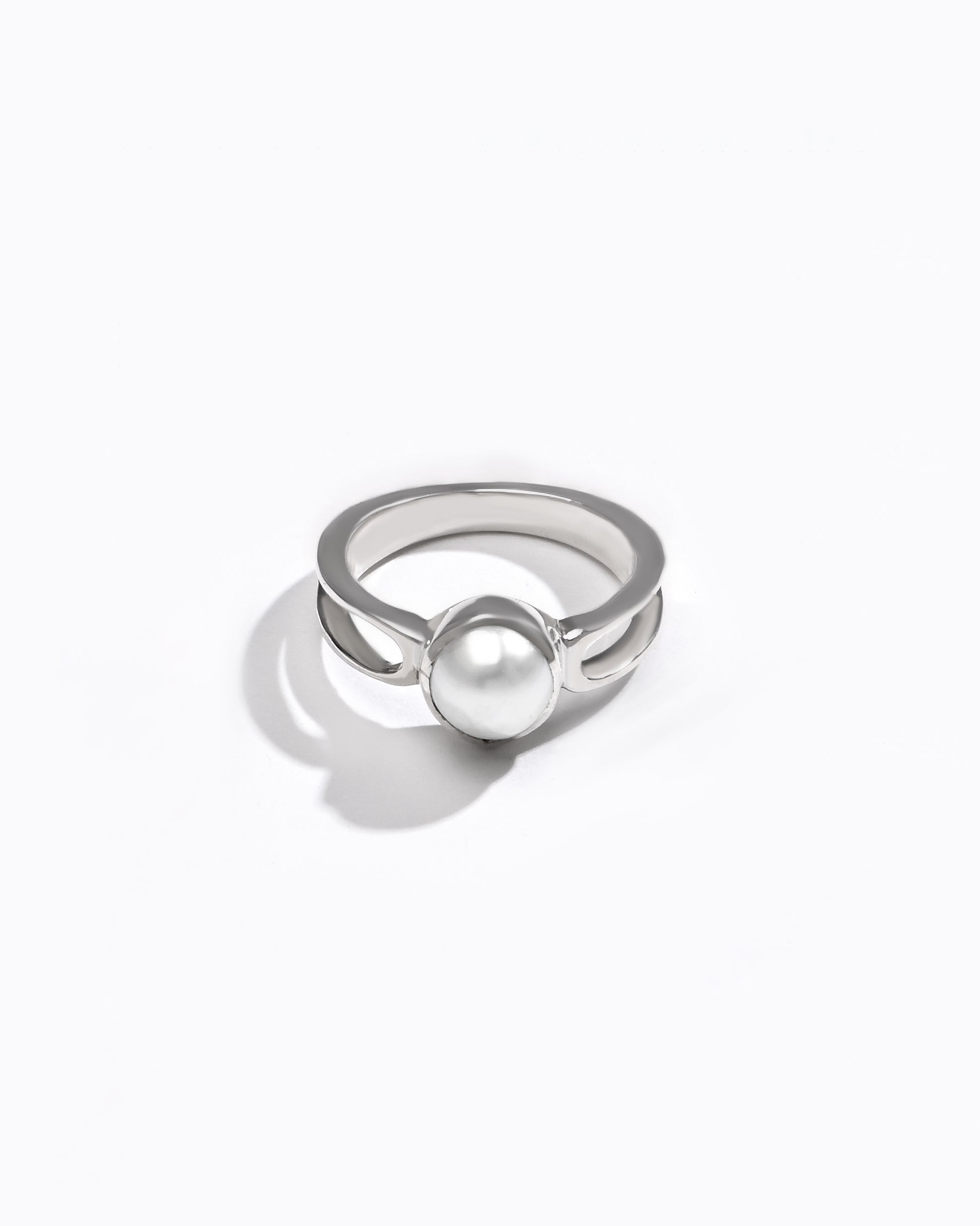 Certified Pearl (Moti) Ring – 925 Silver - #1112 R - Myra