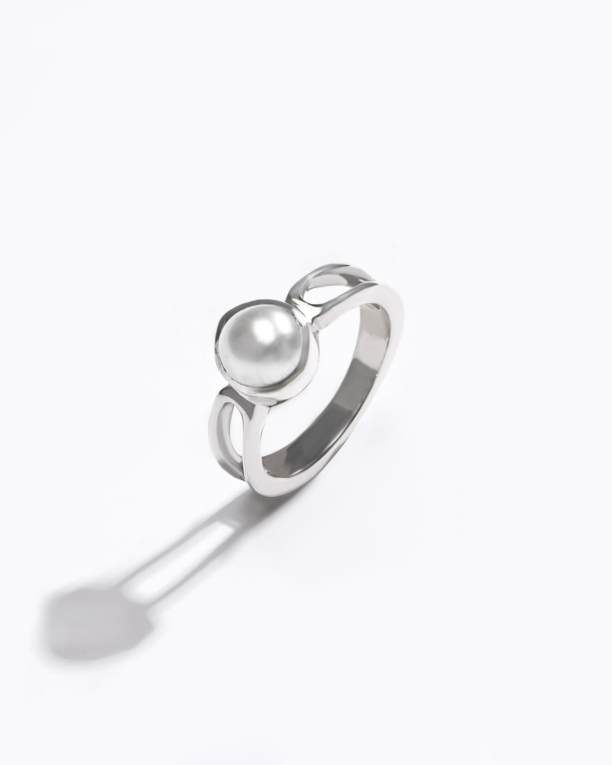 Certified Pearl (Moti) Ring – 925 Silver - #1112 R - Myra