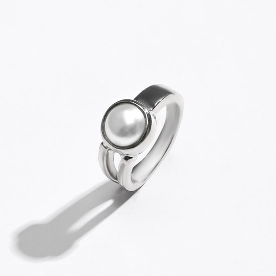 Natural Pearl (Moti) Ring – 925 Silver - #1125 R - Myra