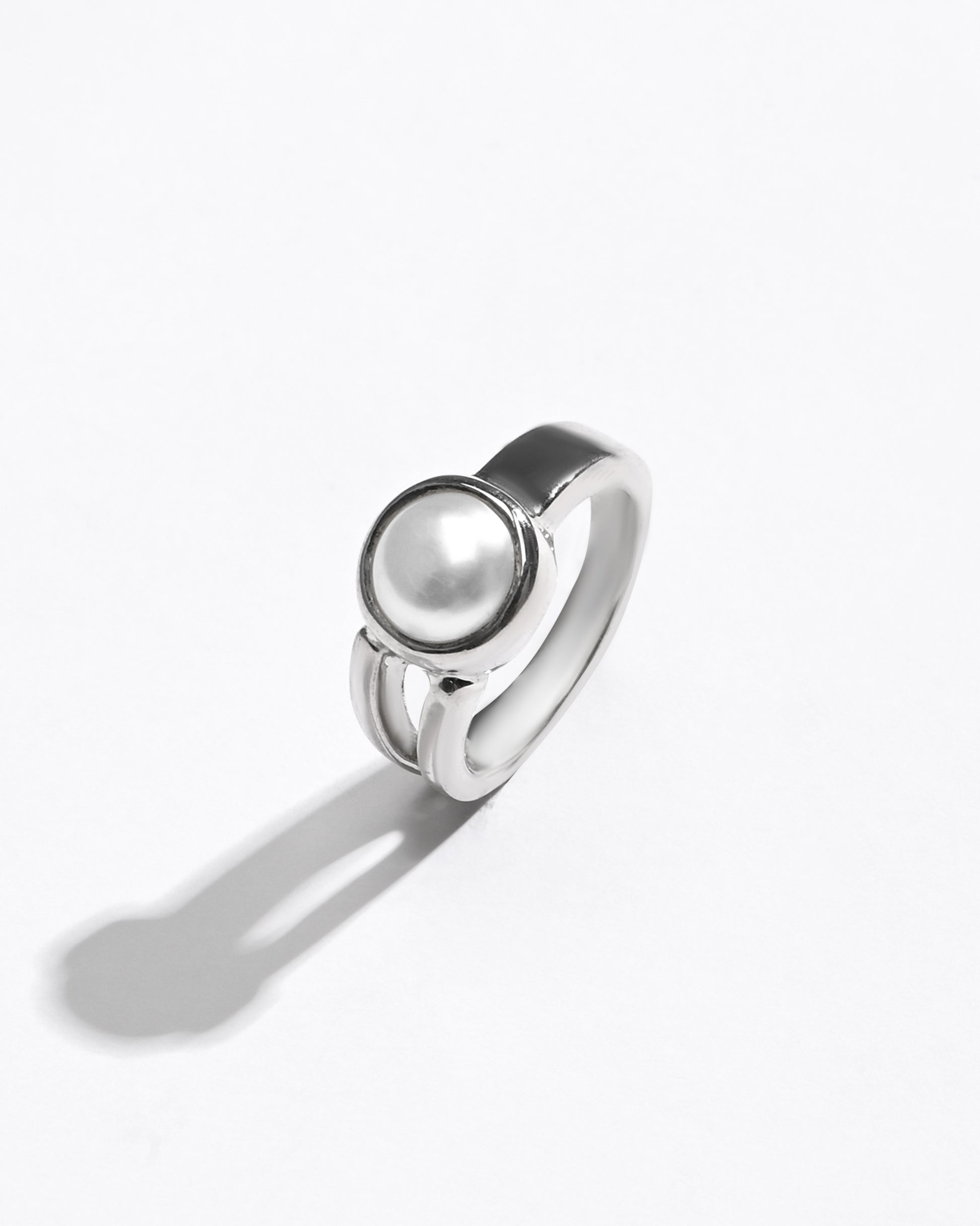 Natural Pearl (Moti) Ring – 925 Silver - #1125 R - Myra