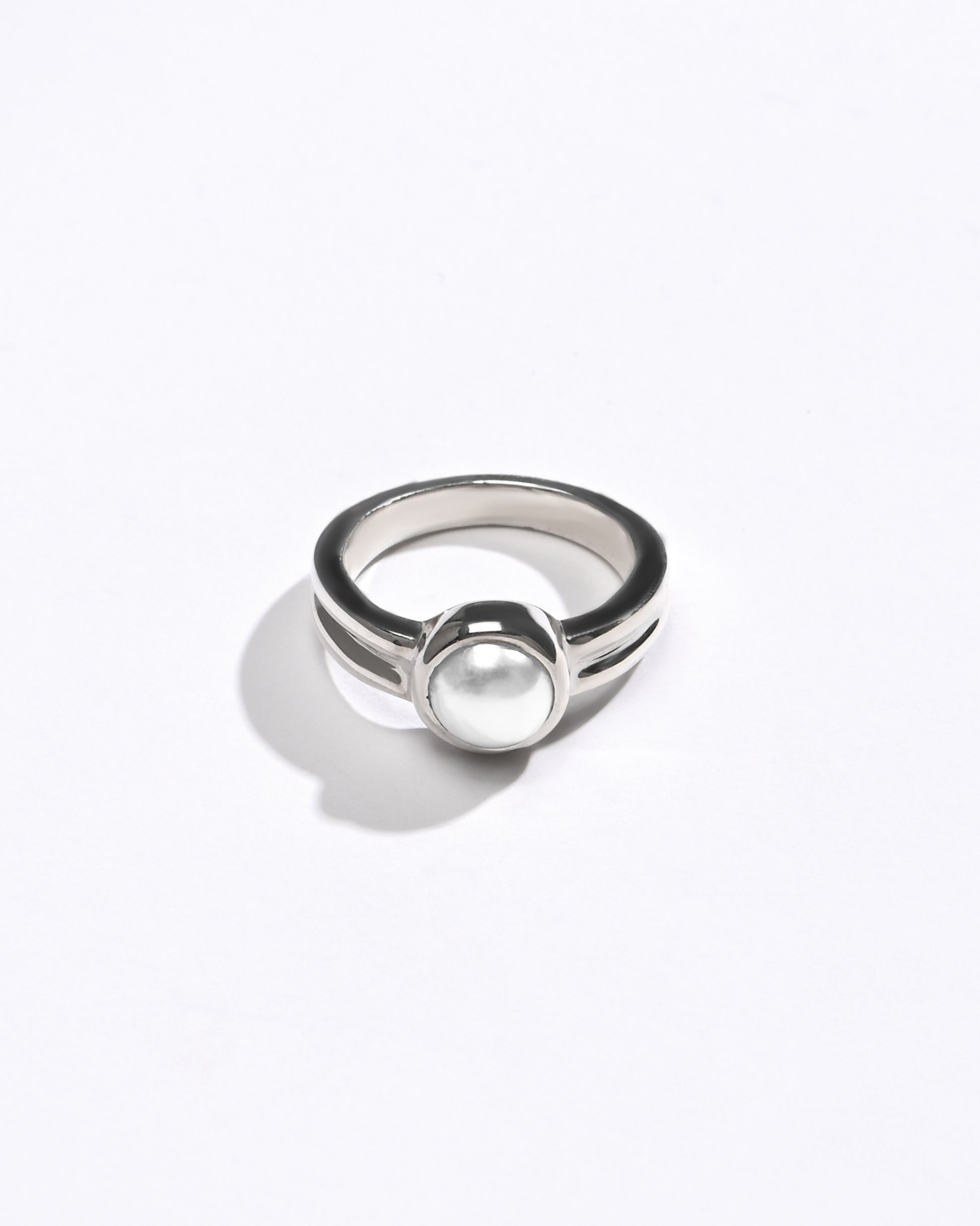 Daily Wear Pearl (Moti) Ring – 925 Silver - #1139 R - Myra