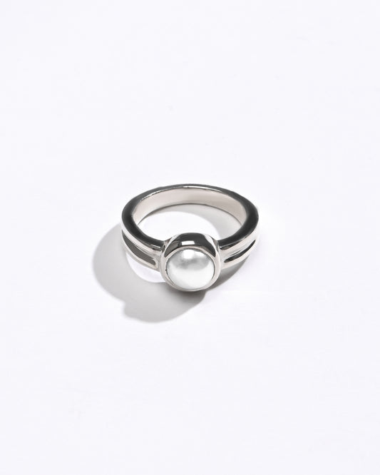 Daily Wear Pearl (Moti) Ring – 925 Silver - #1139 R - Myra