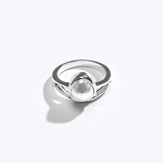Pearl (Moti) Ring – Pure 925 Silver - #1159 U - Myra
