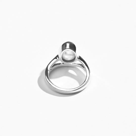 Pearl (Moti) Ring – Pure 925 Silver - #1159 U - Myra