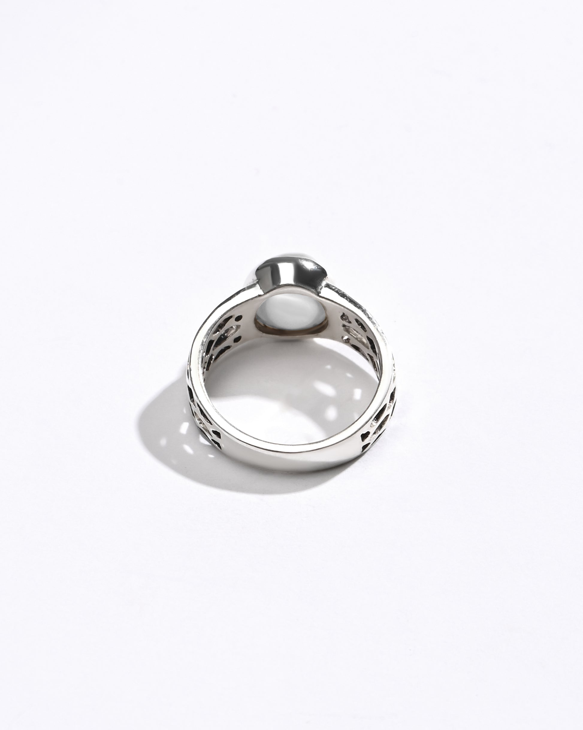 Elegant Pearl (Moti) Ring – 925 Silver - #1162 U - Myra