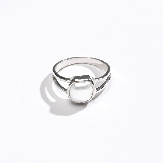Pearl (Moti) Gemstone Ring – 925 Silver - #1150 U - Myra