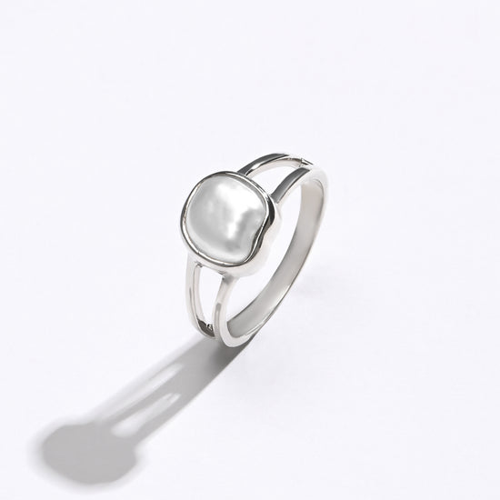 Pearl (Moti) Gemstone Ring – 925 Silver - #1150 U - Myra