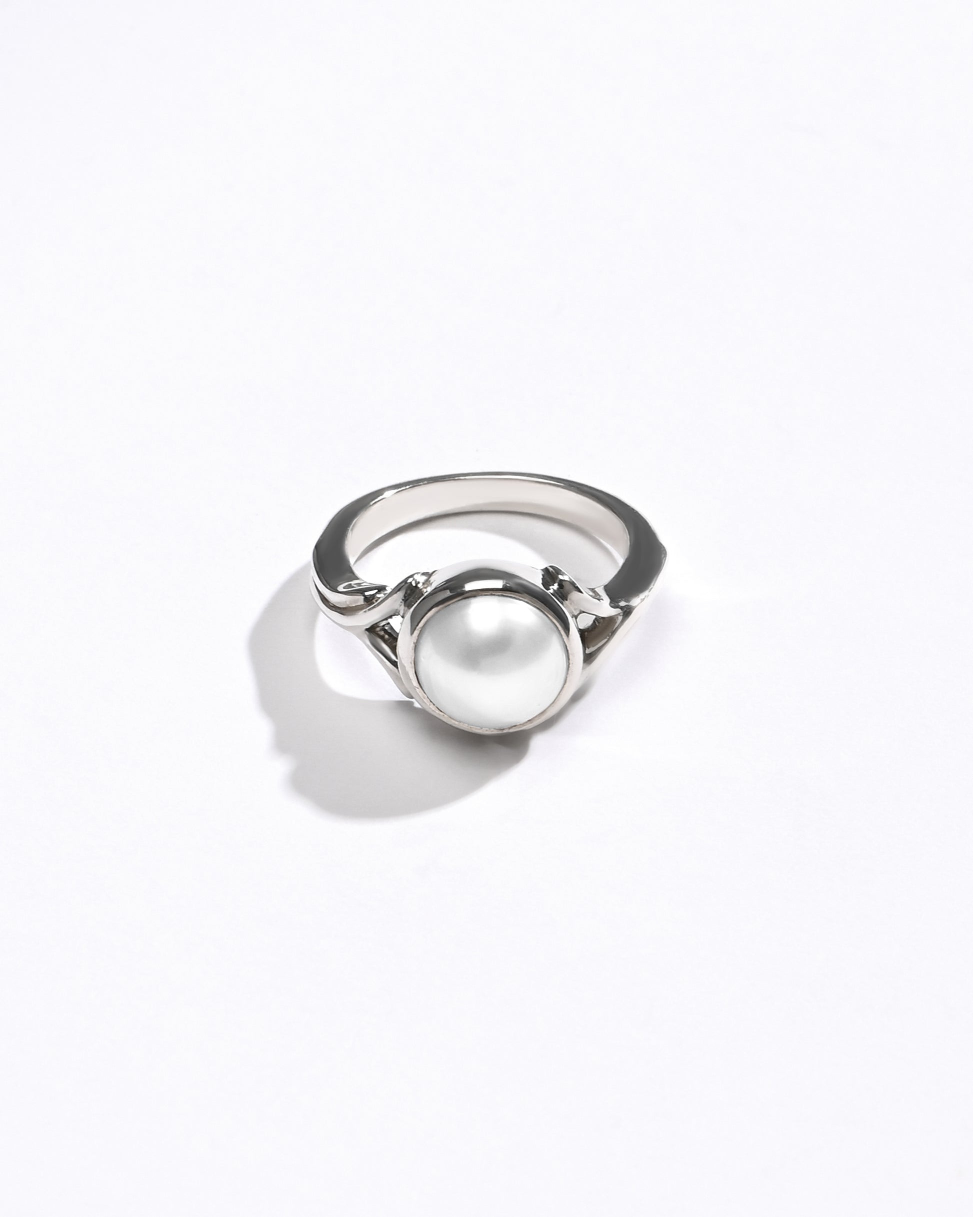 Vedic Pearl (Moti) Ring – 925 Silver - #1175 R - Myra