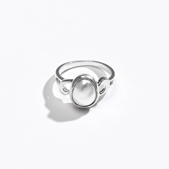Luxe Pearl (Moti) Ring – 925 Silver - #1178 U - Myra