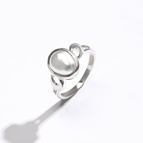 Luxe Pearl (Moti) Ring – 925 Silver - #1178 U - Myra