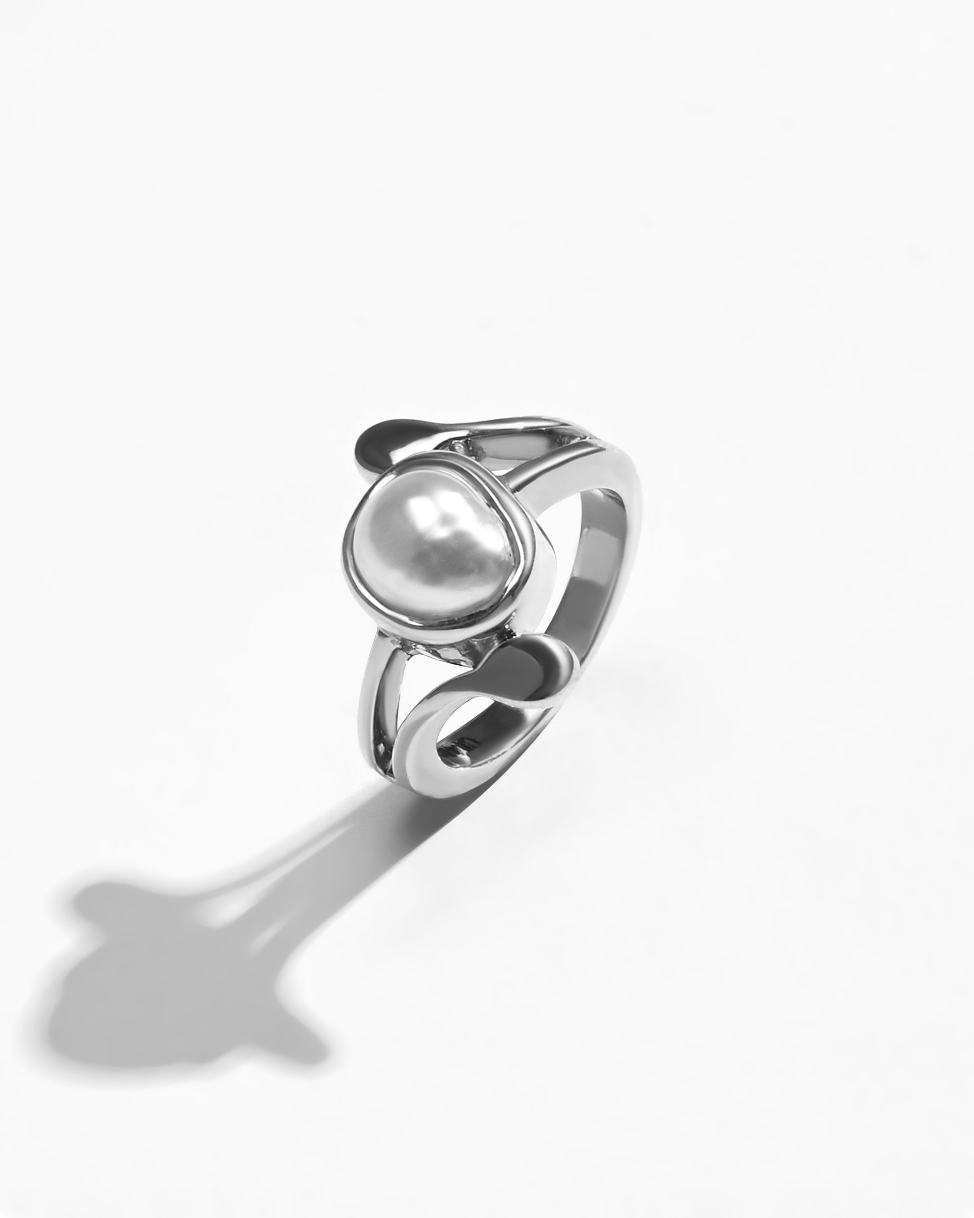 Velvet Pearl (Moti) Ring – 925 Silver - #1253 U - Myra