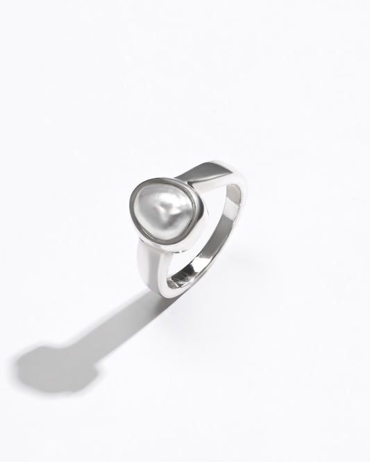Bold Pearl (Moti) Ring – 925 Silver - #1200 U