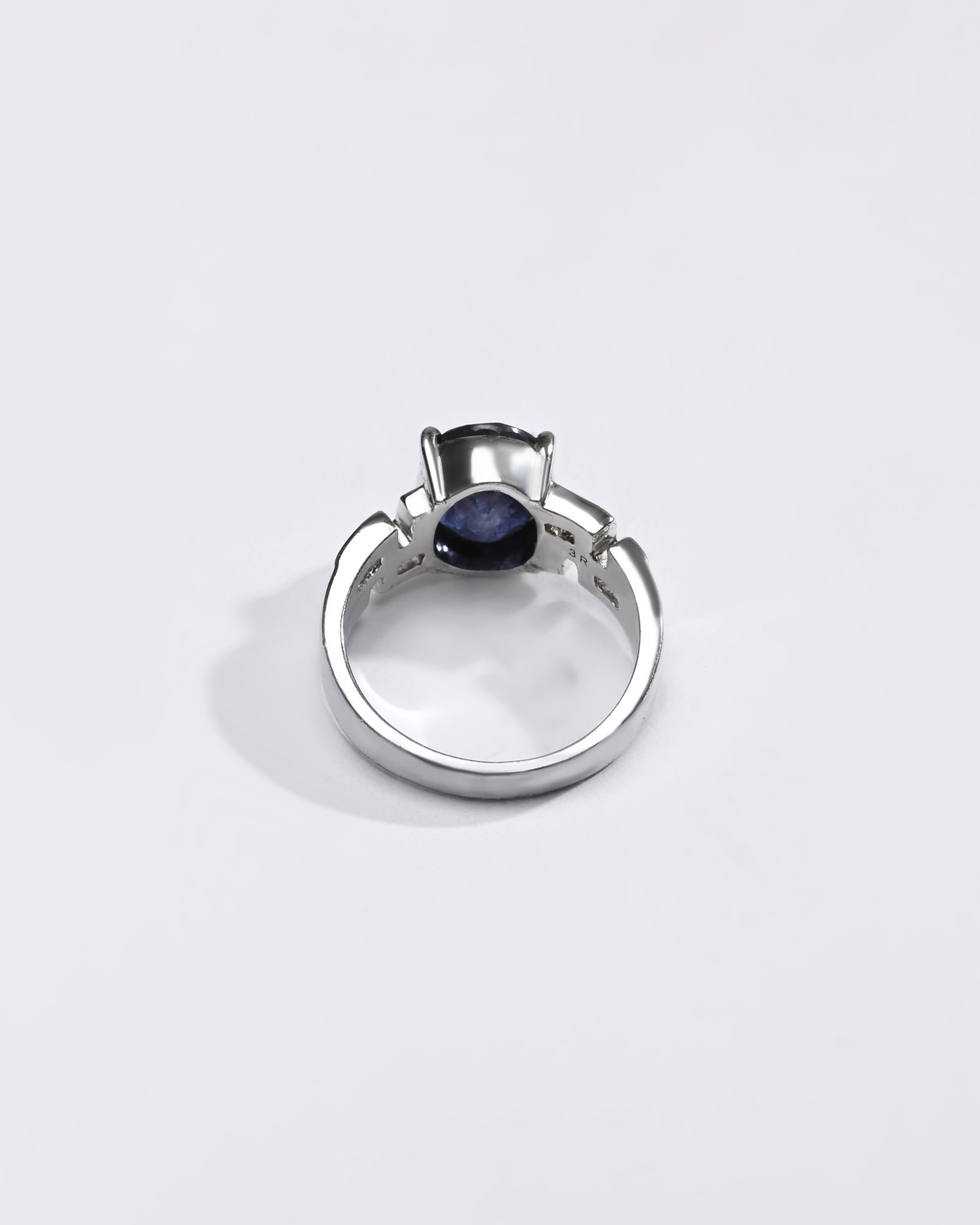 Focused Blue Sapphire (Neelam) Ring – 925 Silver - #1283N4 - Myra