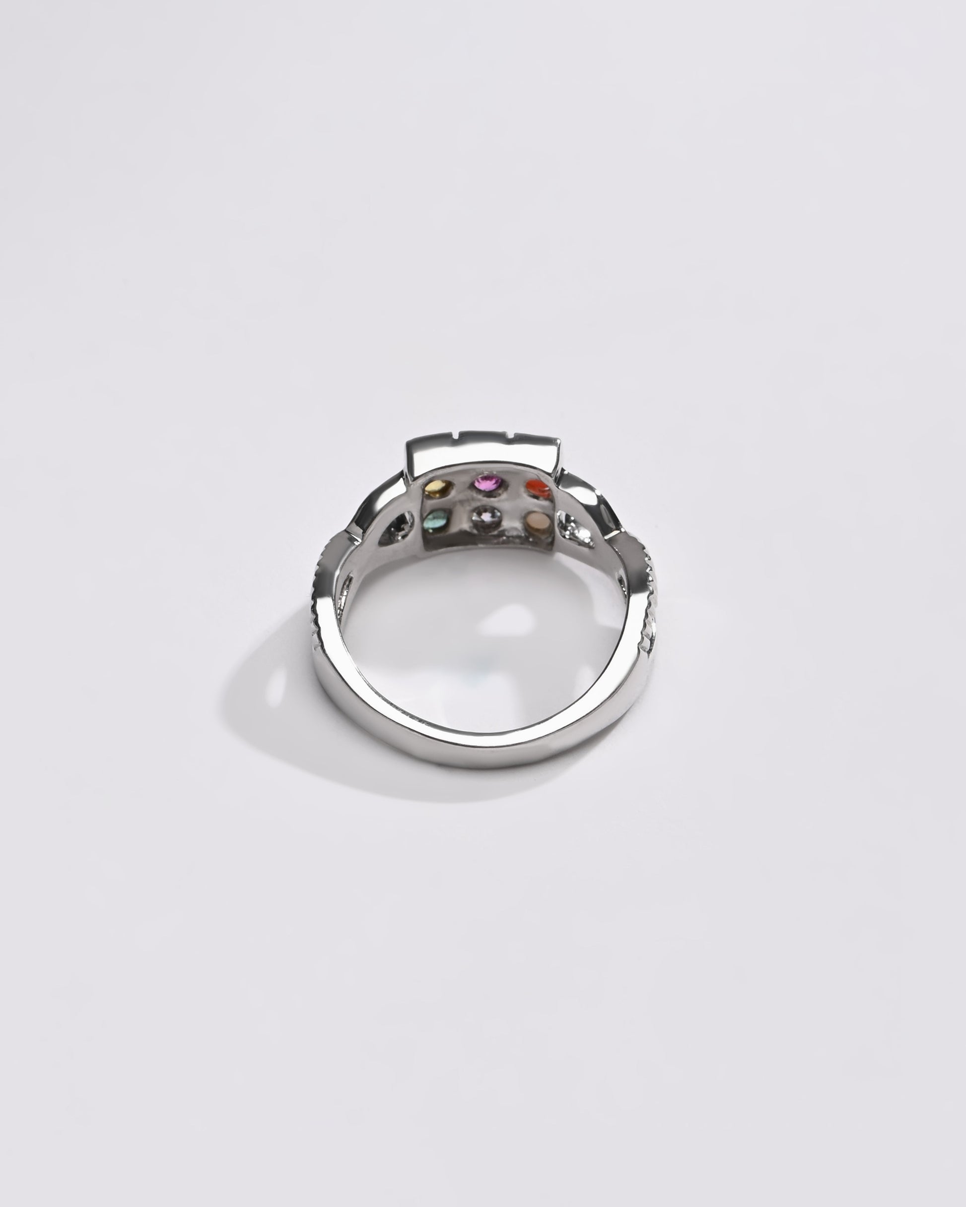 Navratna (Navgrah) Ring – 925 Silver Crafted - 1104 - Myra