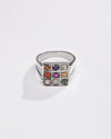 Navratna (Navgrah) Ring – 925 Silver Minimalist - 1111 - Myra
