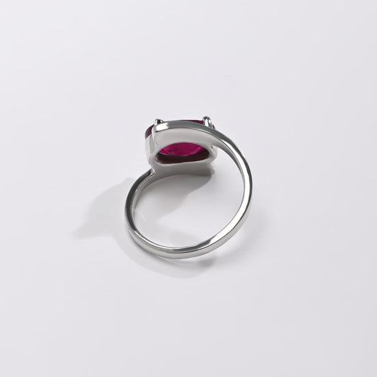 Stylish Ruby (Manik) Ring – 925 Silver - #1138N4 - Myra