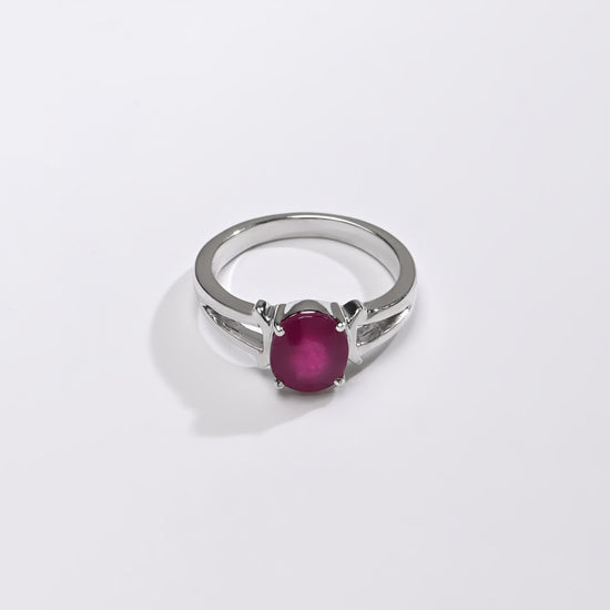 Essential Ruby (Manik) Ring – 925 Silver - #1148N4 - Myra