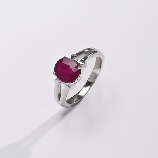 Essential Ruby (Manik) Ring – 925 Silver - #1148N4 - Myra