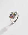 Classic Navratna (Navgrah) Ring – 925 Silver - 1150 - Myra
