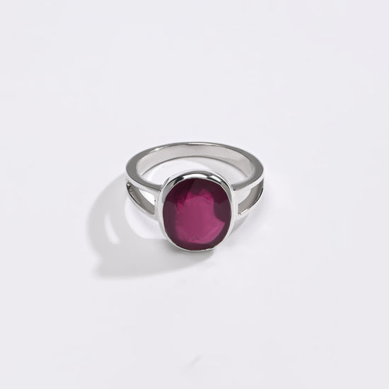 Classic Ruby (Manik) Ring – 925 Silver - #1150B - Myra