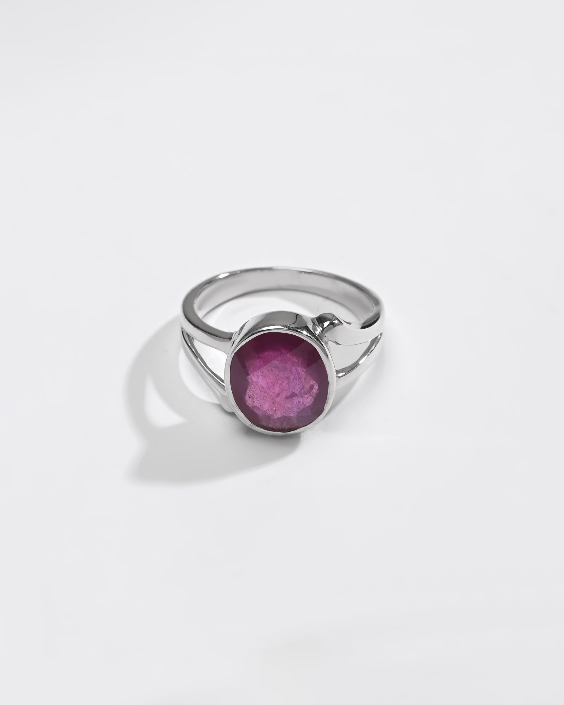 Elegant Ruby (Manik) Ring – 925 Silver - #1182B - Myra