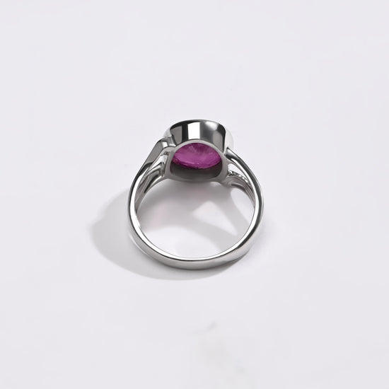 Elegant Ruby (Manik) Ring – 925 Silver - #1182B - Myra