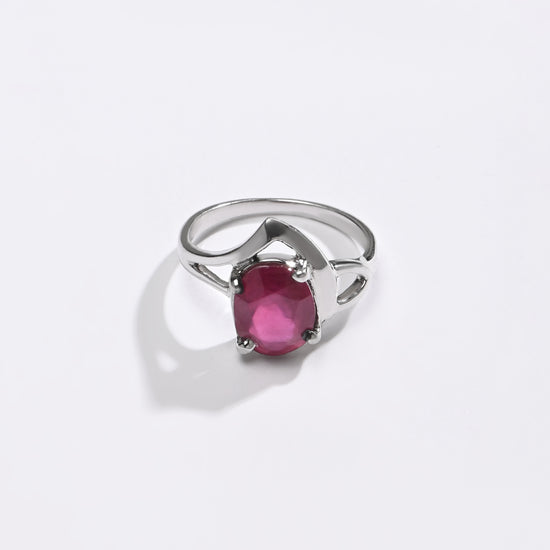 Luxe Ruby (Manik) Ring – 925 Silver - #1192N4 - Myra
