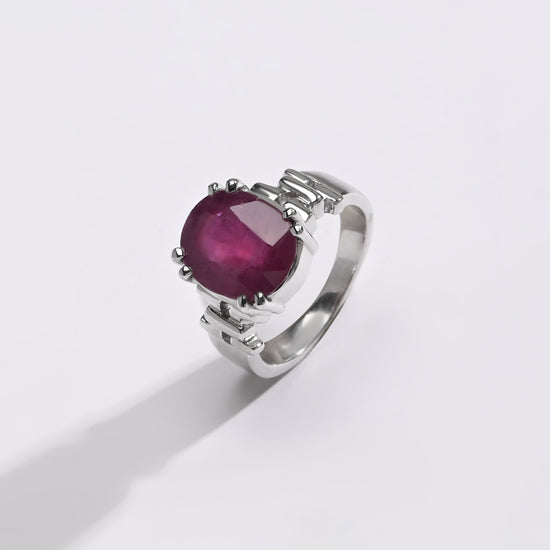 Royal Ruby (Manik) Ring – 925 Silver - #1199N8 - Myra