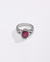 Rich Hue Ruby (Manik) Ring – 925 Silver - #1219B - Myra