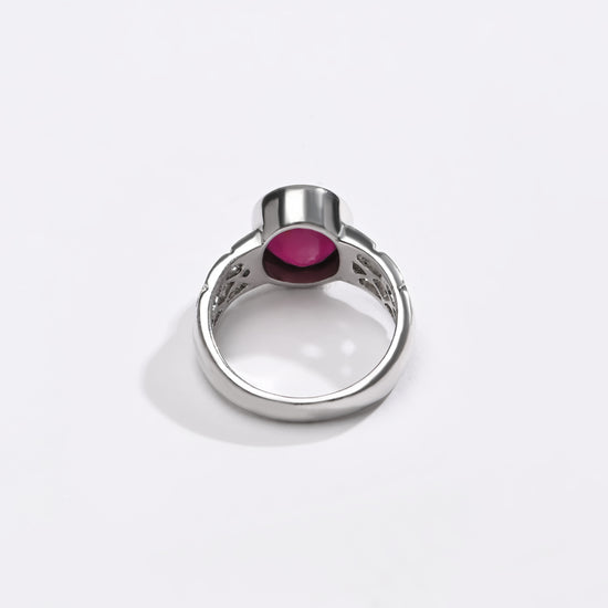 Rich Hue Ruby (Manik) Ring – 925 Silver - #1219B - Myra