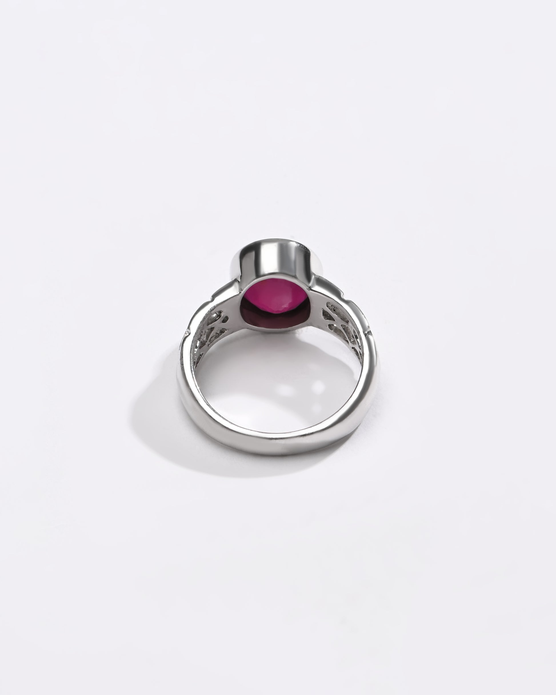 Rich Hue Ruby (Manik) Ring – 925 Silver - #1219B - Myra