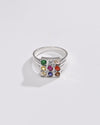 Essential Navratna (Navgrah) Ring – 925 Silver - 1228 - Myra