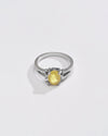 925 Silver Yellow Sapphire (Pukhraj) Ring - #1148N4 - Myra