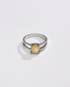 Daily Wear Yellow Sapphire (Pukhraj) Ring – 925 Silver - #1150N4 Ov - Myra