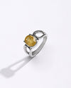 Yellow Sapphire (Pukhraj) Gemstone Ring – 925 Silver - #1217N4 - Myra