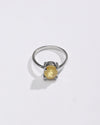 Luxe Yellow Sapphire (Pukhraj) Ring – 925 Silver - #1218N4 - Myra