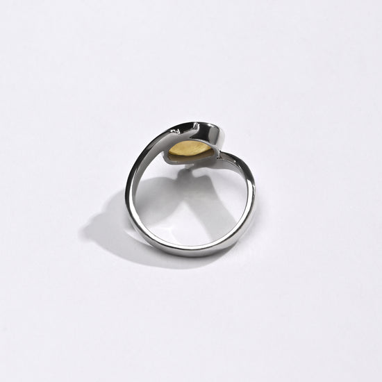 Yellow Sapphire (Pukhraj) Ring – 925 Silver Crafted - #1103B - Myra