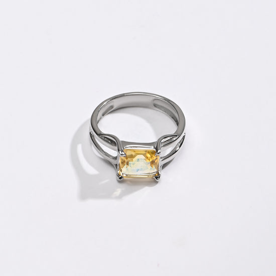 Golden Topaz (Sunahara Pukhraj) Ring – 925 Silver Crafted - #1106N4 Re - Myra