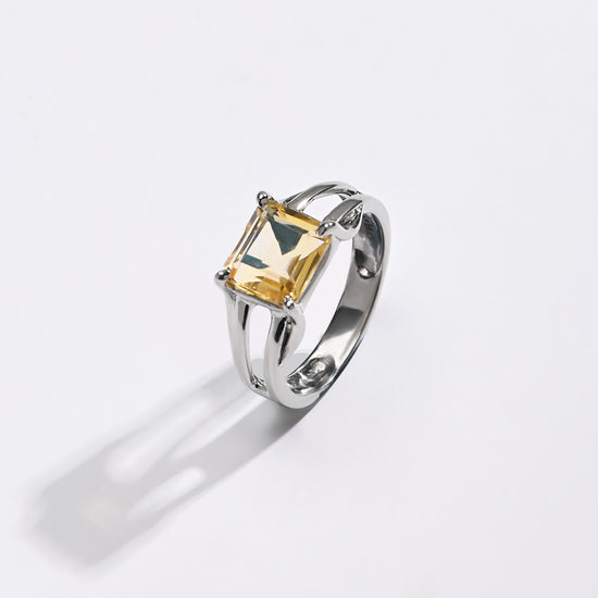 Golden Topaz (Sunahara Pukhraj) Ring – 925 Silver Crafted - #1106N4 Re - Myra