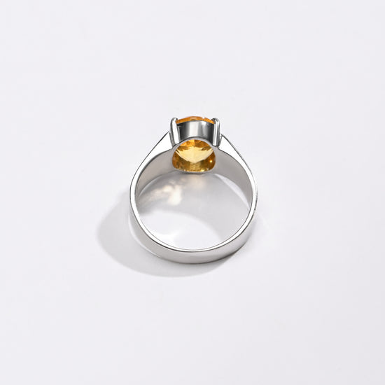 Royal Golden Topaz (Sunahara Pukhraj) Ring – 925 Silver - #1228N4 - Myra