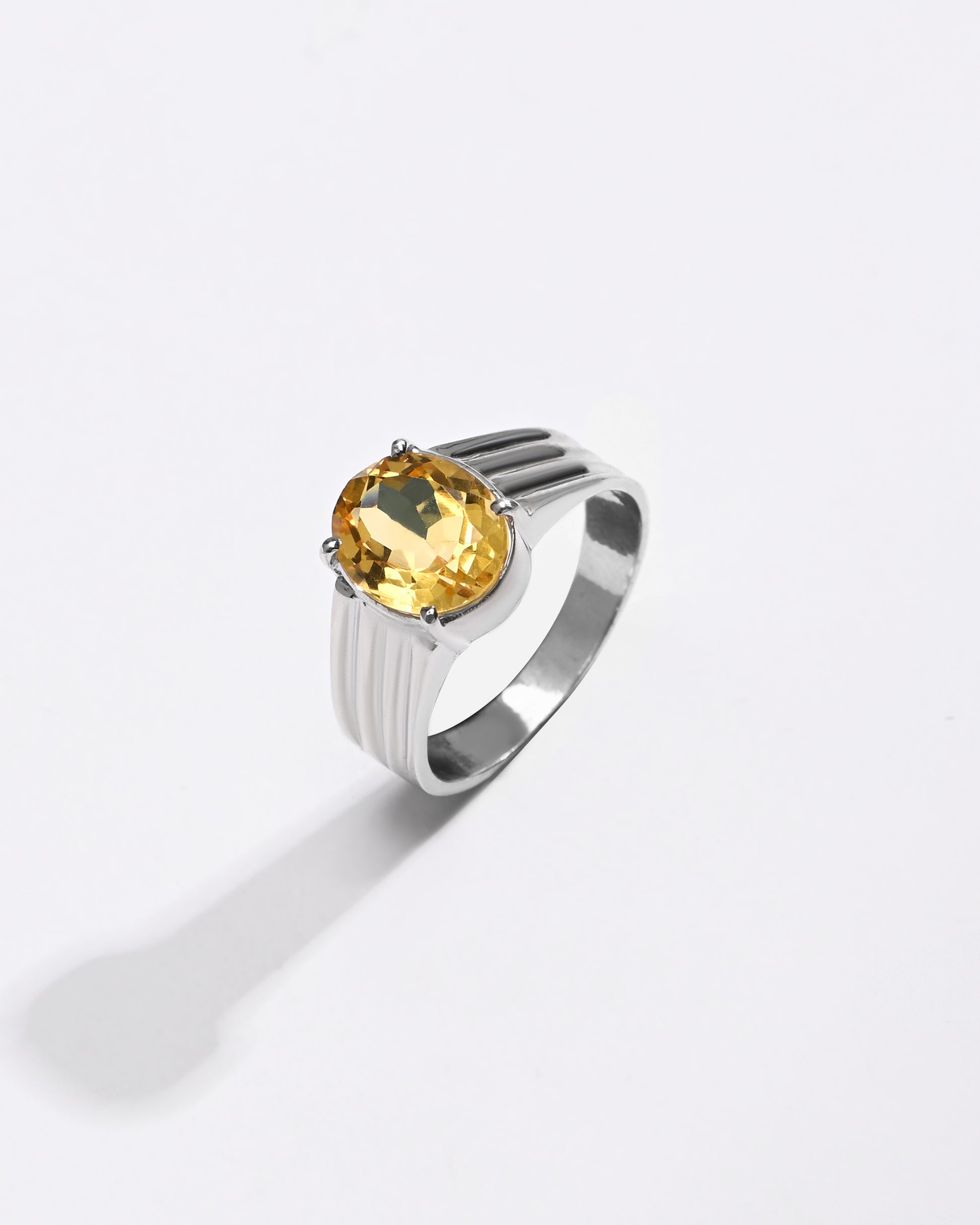Royal Golden Topaz (Sunahara Pukhraj) Ring – 925 Silver - #1228N4 - Myra