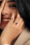 Natural Ruby (Manik) Ring in 925 Silver -  #1136