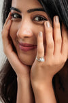 Natural Pearl (Moti) Ring in 925 Silver -  #1103